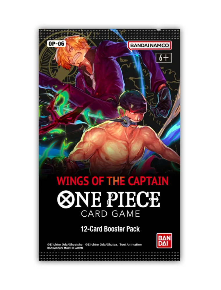 One Piece Carte Gioco Wings Of The Captain Op06 Busta Da 12 Carte (eng)