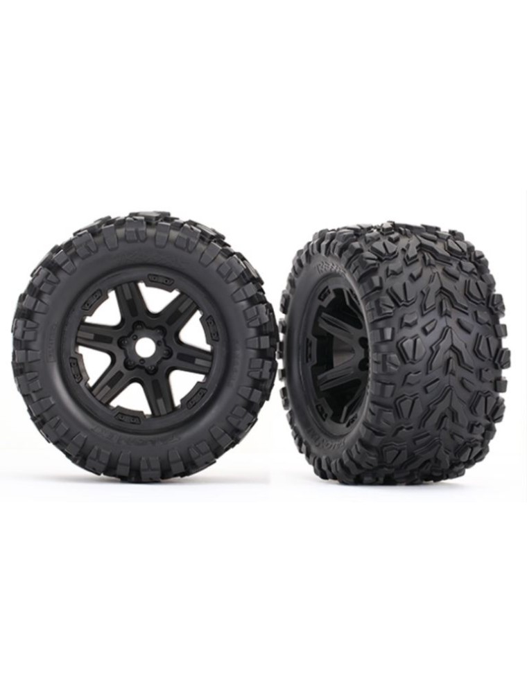 Traxxas - Gomme Talon 3.8"  E-Revo VXL 2.0 incollate su cerchi neri