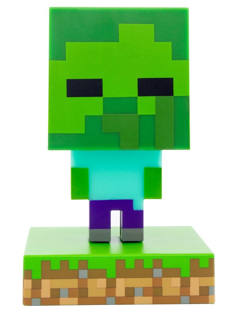 Minecraft 3D Icon Light Zombie Paladone Products