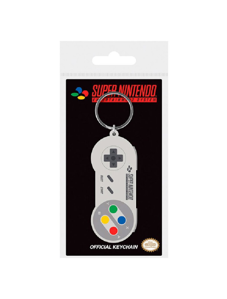 Nintendo Snes Controller Rubber Portachiavi Pyramid