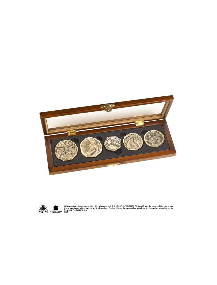 Lo Hobbit Dwarven Treasure Coin Set Noble Collection