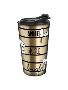 Peanuts Tazza Da Viaggio Smile Giggle Laugh Geda Labels