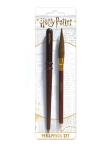 Harry Potter Set Cancelleria 2 Penne Bacchetta e Scopa Pyramid International