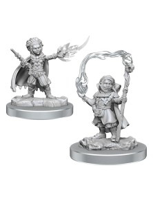 D&d Nolzur's Marvelous Miniatures Unpainted Miniatures 2-pack Halfling Wizards Wizkids