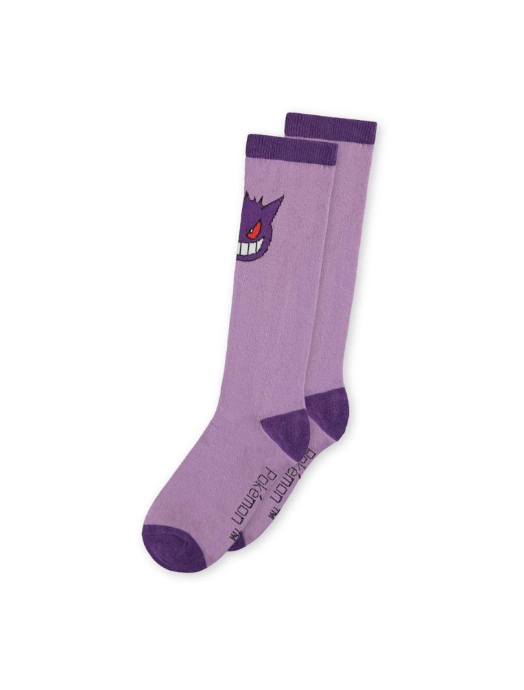 Pokémon Knee High Calzini Gengar 39-42 Difuzed