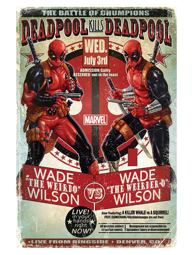 Marvel Poster Pack Deadpool Wade Vs Wade 61 X 91 Cm  Pyramid International