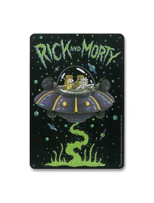 Rick & Morty Tin Sign Spaceship 15 X 21 Cm Logoshirt