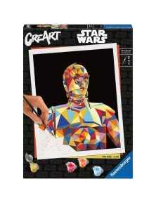 Star Wars CreArt Paint By Numbers Painting Set C-3PO 24 X 30 Cm Ravensburger