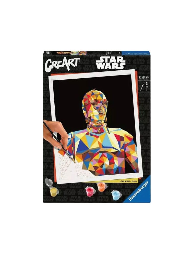 Star Wars CreArt Paint By Numbers Painting Set C-3PO 24 X 30 Cm Ravensburger