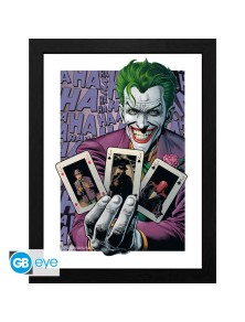 DC COMICS - Framed print "The Joker Haha Cards" (30x40)