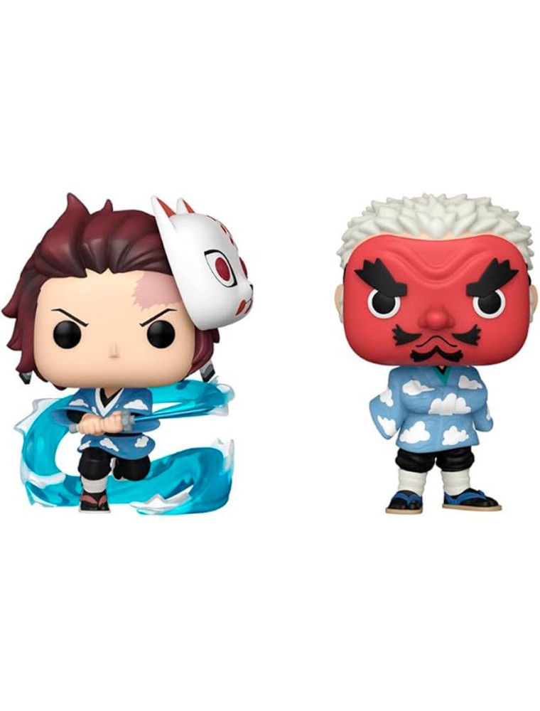 POP pack 2 figures Demon Slayer Kimetsu no Yaiba Tanjiro Kamado & Sakonji Urokodaki Funko