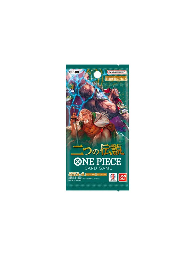 One Piece Carte Gioco Two Legends Op-08 Eu Box 1 Busta Anime One Piece - Carte Da Gioco/collezione