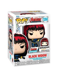 Pop Figura Marvel Avengers 60th Anniversary Comic Black Widow Con Spilla Esclusiva Funko