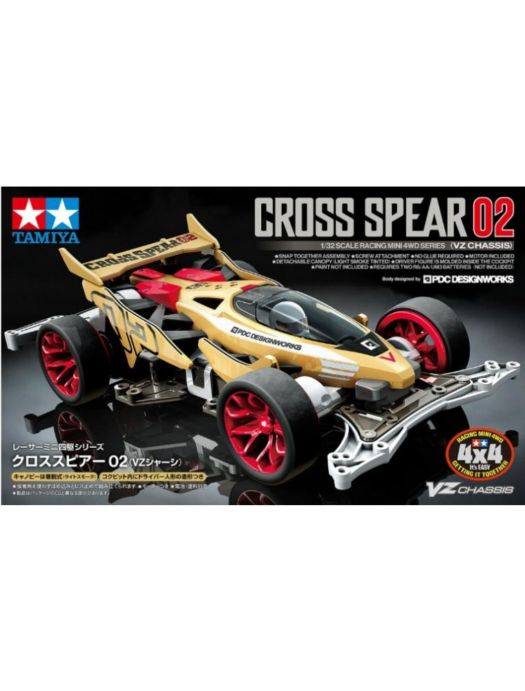 Tamiya - Cross Spear 02 telaio VZ Mini4wd