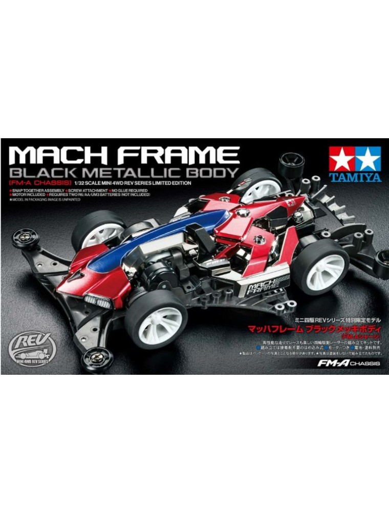 Tamiya - Mach Frame Black Metallic telaio FM-A Mini4wd