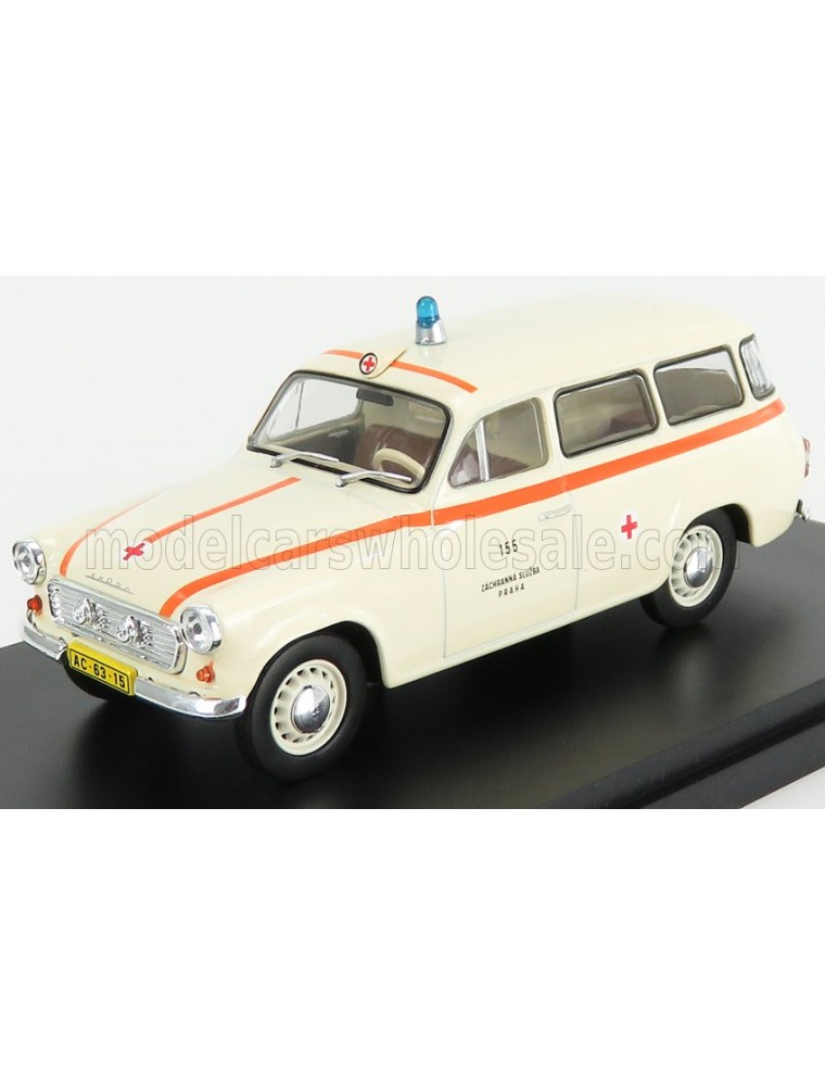 SKODA - 1202 SW STATION WAGON AMBULANCE PRAGA 1964 - CREAM