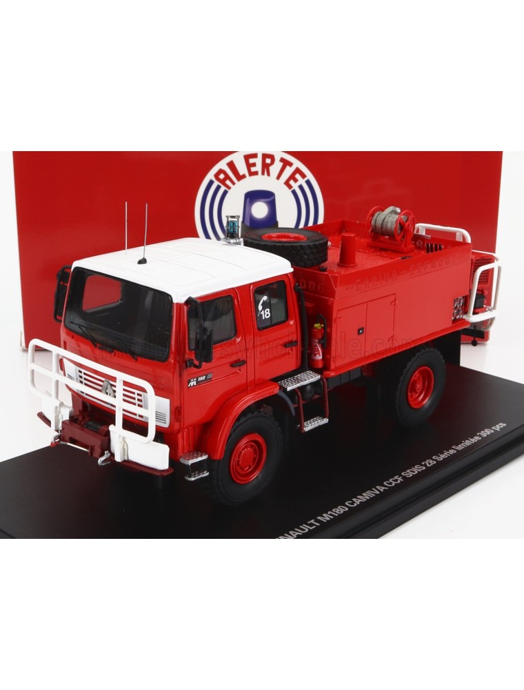 RENAULT - M180 TANKER TRUCK CAMIVA CCF SDIS 28 SAPEURS POMPIERS 1986 - RED WHITE