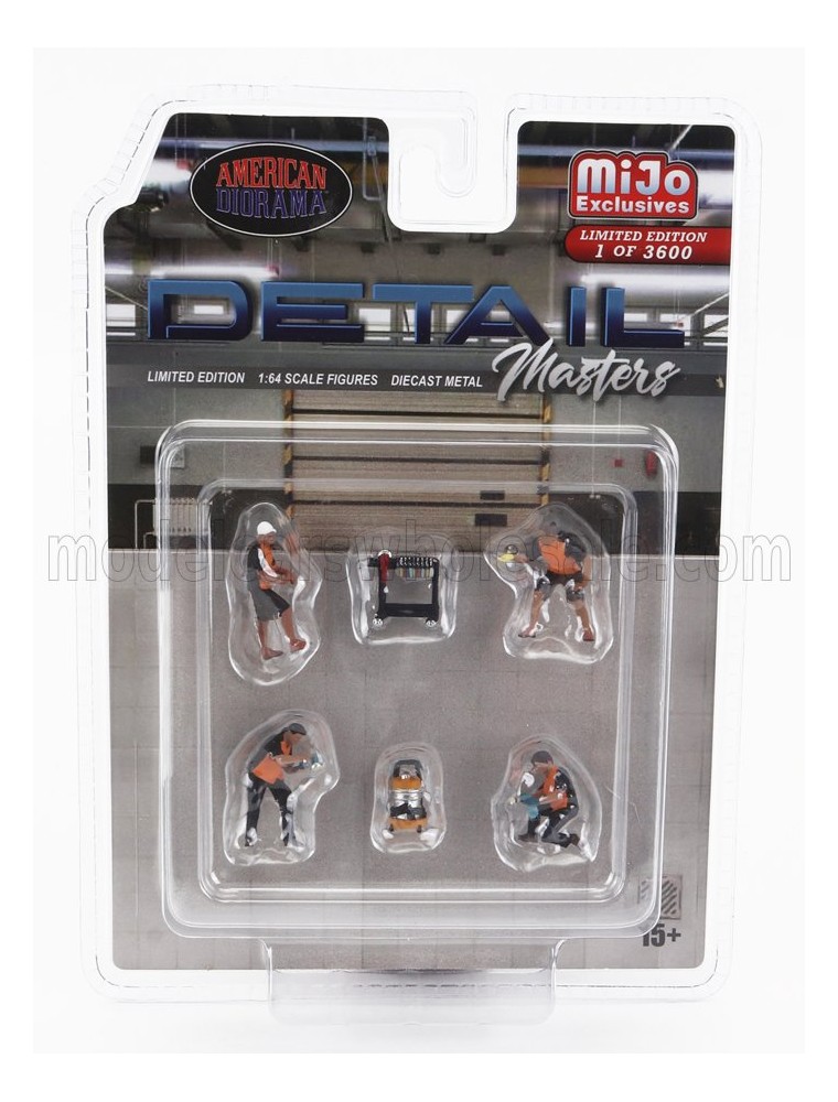 FIGURES - SET 6X DETAIL MASTERS - BLACK ORANGE