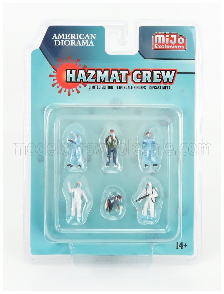 FIGURES - SET 6X HAZMAT CREW FIGURE - VARIOUS