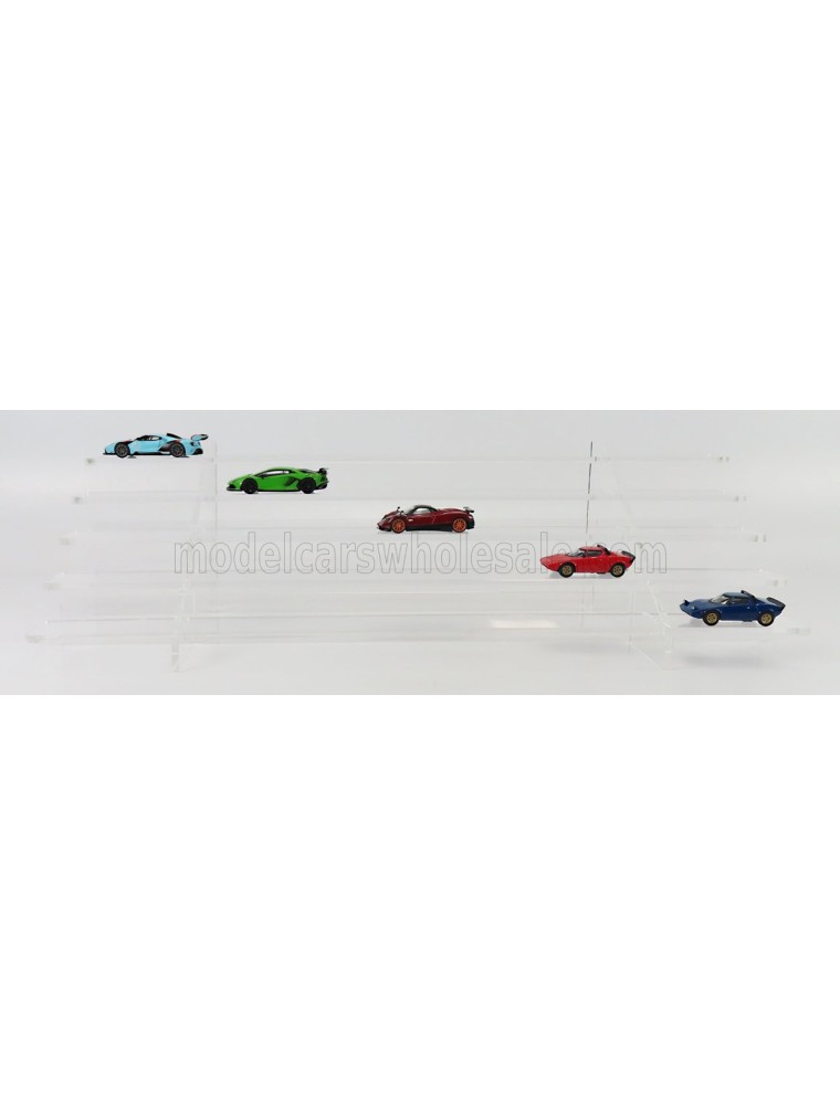 VETRINA DISPLAY BOX - ESPOSITORE - FOR 36 CARS 1/64 Lungh.LENGHT cm 50.0 X Largh.WIDTH cm18.8 X Alt.HEIGHT cm 13.5 (altezza util