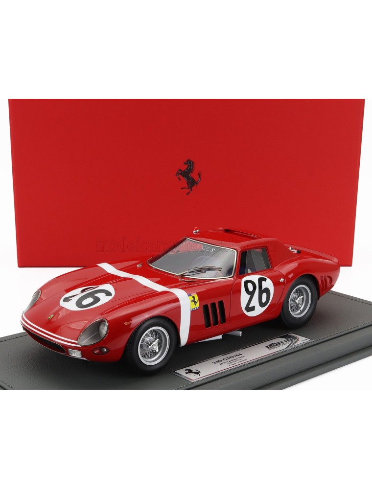 FERRARI - 250 GTO 3.0L V12 TEAM NORTH AMERICAN RACING N.A.R.T. N 26 24h LE MANS 1964 ED HUGUS - JOSE ROSINSKI - CON VETRINA - WI