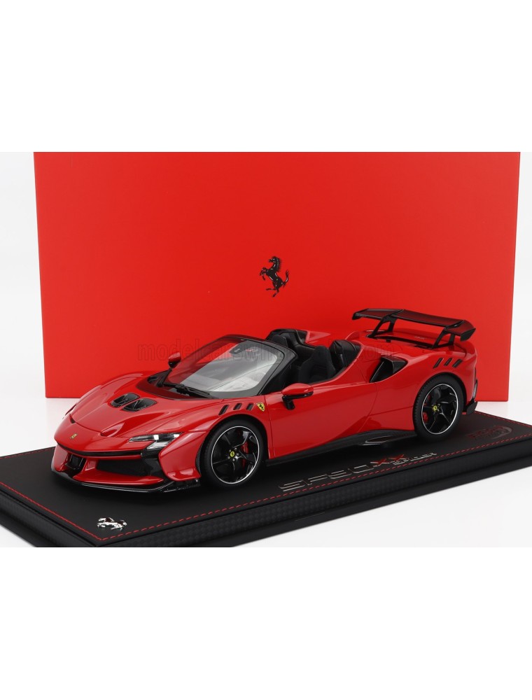 FERRARI - SF90 XX STRADALE SPIDER 2024 - CON VETRINA - WITH SHOWCASE - ROSSO CORSA 322 - RED