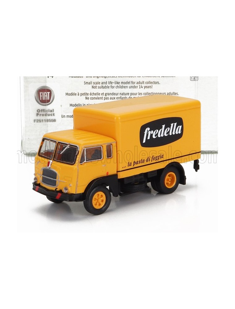 FIAT - 642 TRUCK CASSONATO PASTA FREDELLA 2-ASSI 1962 - YELLOW BLACK