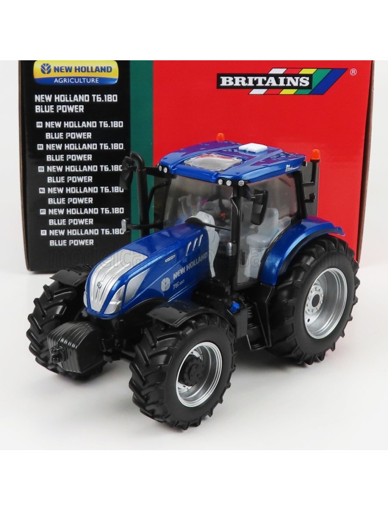 NEW HOLLAND - T6.180 TRACTOR BLUE POWER 2018 - BLUE