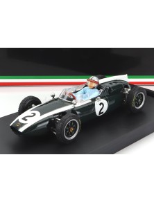 COOPER - F1  T53 N 2 BRITISH GP 1960 B.MCLAREN - WITH DRIVER FIGURE - GREEN WHITE