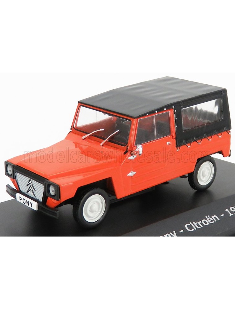 CITROEN - NAMCO PONY CABRIOLET CLOSED 1975 - CON VETRINA - WITH SHOWCASE - RED BLACK