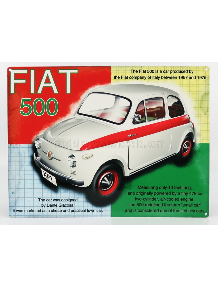 ACCESSORIES - METAL PLATE - FIAT 500 - VARIOUS