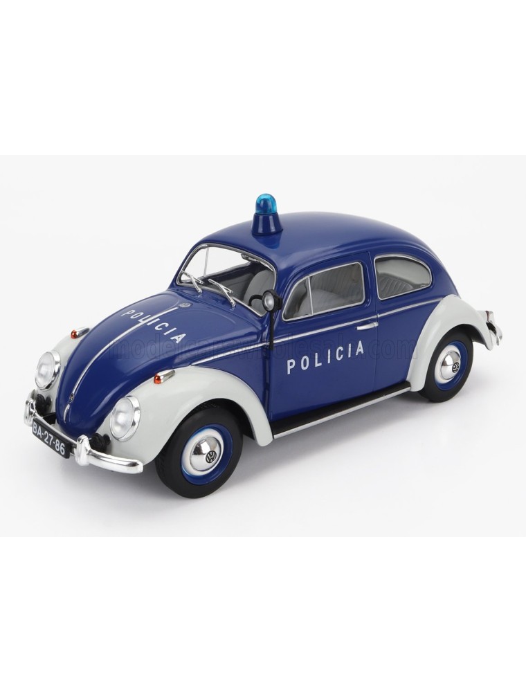 VOLKSWAGEN - BEETLE KAFER MAGGIOLINO PORTUGAL POLICIA POLICE 1974 - BLUE WHITE