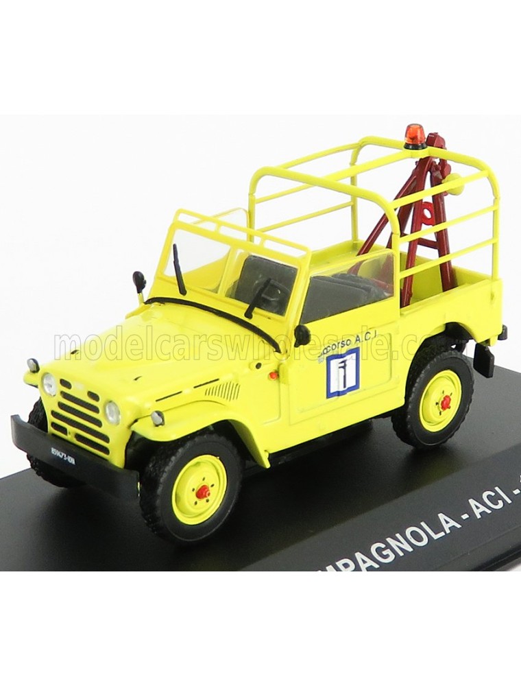 FIAT - CAMPAGNOLA ACI 1965 - CARRO ATTREZZI - WRECKER ROAD SERVICE - YELLOW