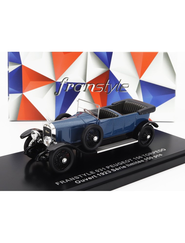 PEUGEOT - 156 TORPEDO CABRIOLET OPEN 1923 - BLUE BLACK