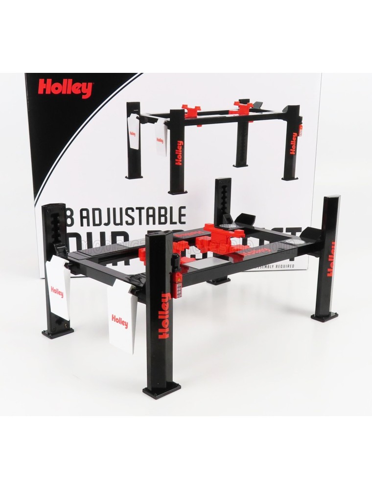 ACCESSORIES - HOLLEY PERFORMANCE GARAGE SET OFFICINA - PONTE SOLLEVATORE AUTO - FOUR POST LIFT - BLACK RED WHITE