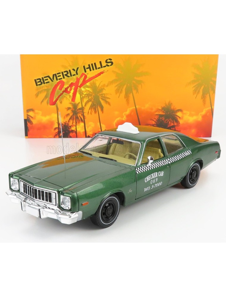 PLYMOUTH - FURY CHECKER CAB TAXI 1976 - BEVERLY HILLS COP - GREEN MET