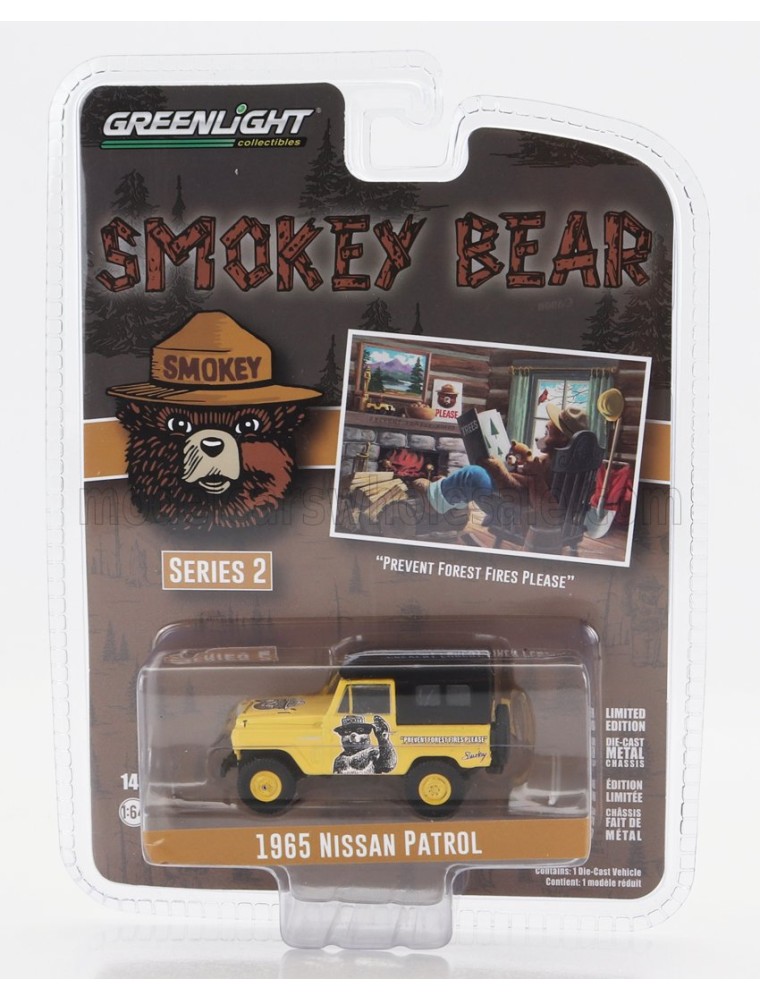 NISSAN - PATROL CLOSED 1965 - SMOKEY BEAR - YELLOW BLACK