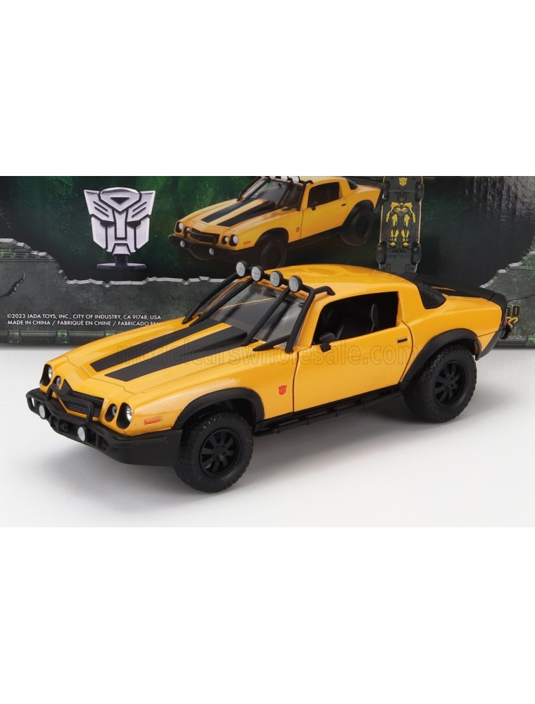 CHEVROLET - CAMARO COUPE 1977 - BUMBLEBEE TRANSFORMERS V L'ULTIMO CAVALIERE - YELLOW BLACK