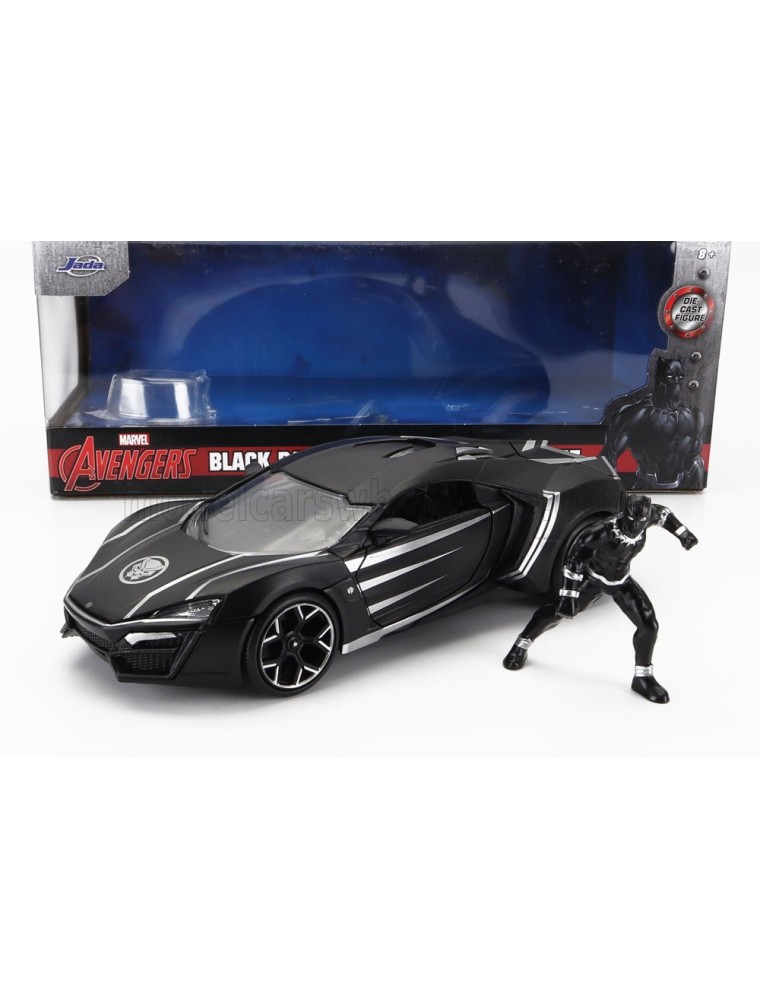 LYKAN - HYPERSPORT WITH BLACK PANTHER FIGURE 2017 - MATT BLACK