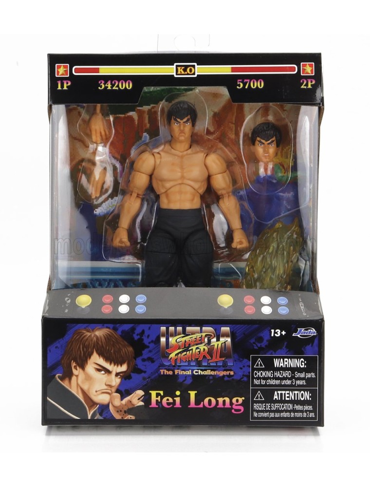 FIGURES - FEI LONG - ULTRA STREET FIGHTER II - THE FINAL CHALLENGERS - CM. 15.5 - ACTION FIGURE - BLACK PINK