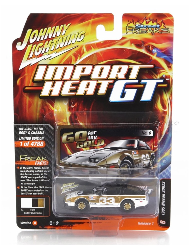 NISSAN - 300ZX N 33 IMPORT HEAT GT 1985 - BLACK GOLD WHITE