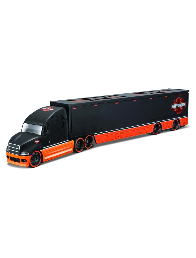 TRUCK - H-D HAULERS TRUCK HARLEY DAVIDSON CAR TRANSPORTER 2021 - BLACK ORANGE