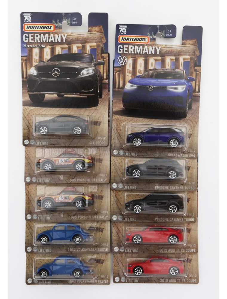 MERCEDES BENZ - SET ASSORTMENT 10 PIECES BEST OF GERMANY - 6 SERIES - VARIOUS