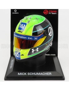 SCHUBERTH HELMET - F1 CASCO HELMET VF-22 TEAM HAAS N 47 SEASON 2022 MICK SCHUMACHER - GREEN BLACK YELLOW