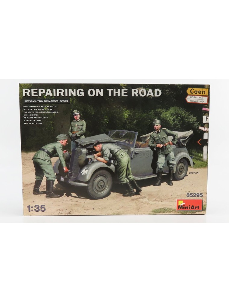 MERCEDES BENZ - TYPE 170V MILITARY 1936 - REPAIRING ON THE ROAD - /