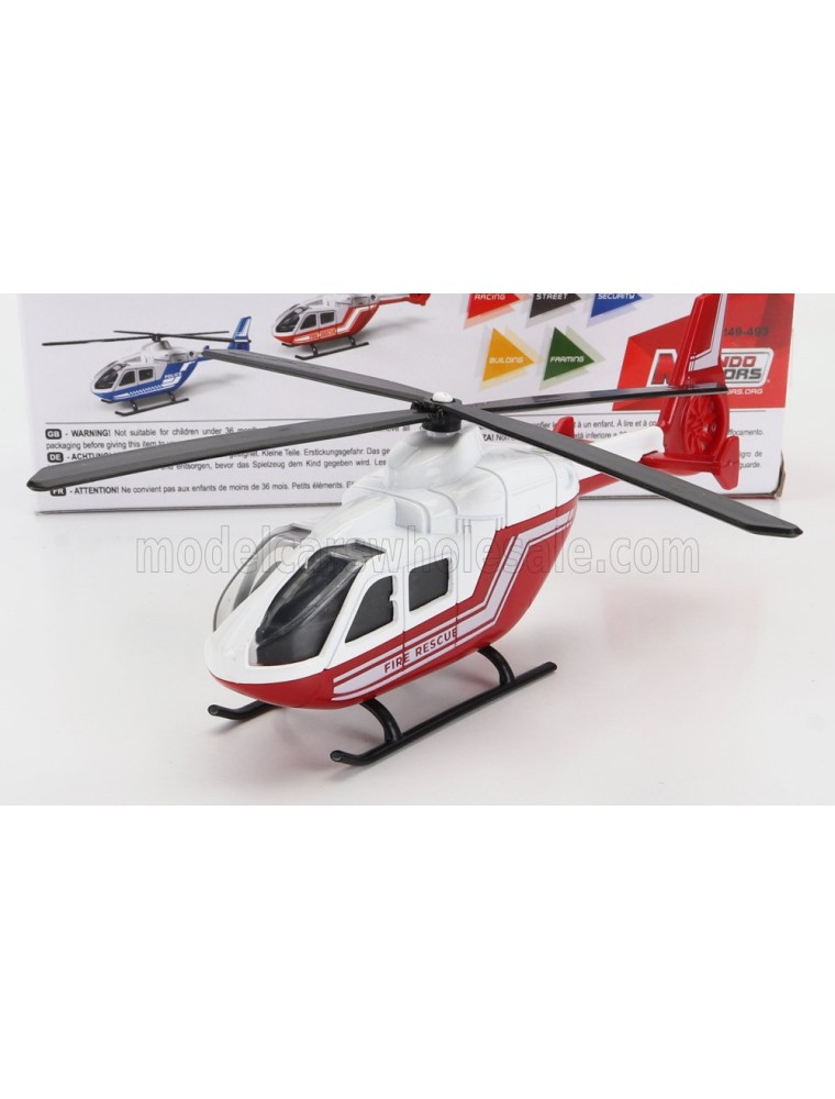 AGUSTA - HELICOPTER FIRE ENGINE 2010 - cm. 15.5 - RED WHITE