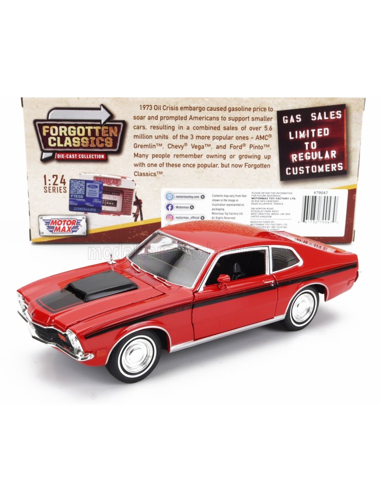 MERCURY - COMET GT 1971 - RED BLACK