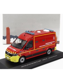 MAN - TGE L2H2 GIFA VSAV SDIS 30 GARD VEHICULE DE SECOURS ET D'ASSISTANCE AUX VICTIMES SAPEURS POMPIERS 2020 - RED YELLOW