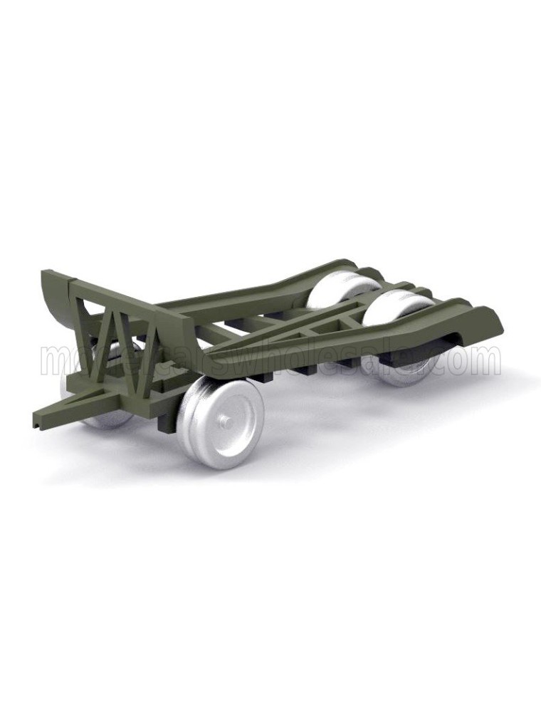 TRAILER - RIMORCHIO VIBERTI TRASPORTO CARRO M13/M14 1942 - MILITARY GREEN