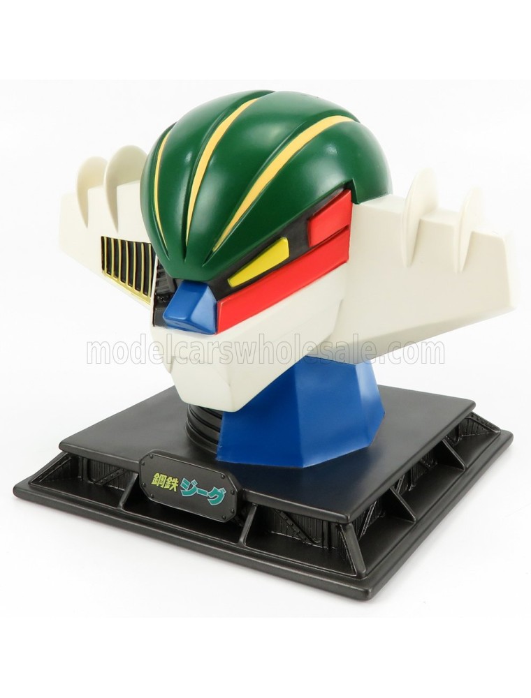 HL-PRO - JEEG - COIN BANK FIGURE - JEEG ROBOT D'ACCIAIO - SALVADANAIO - GO-NAGAI - GREY GREEN RED